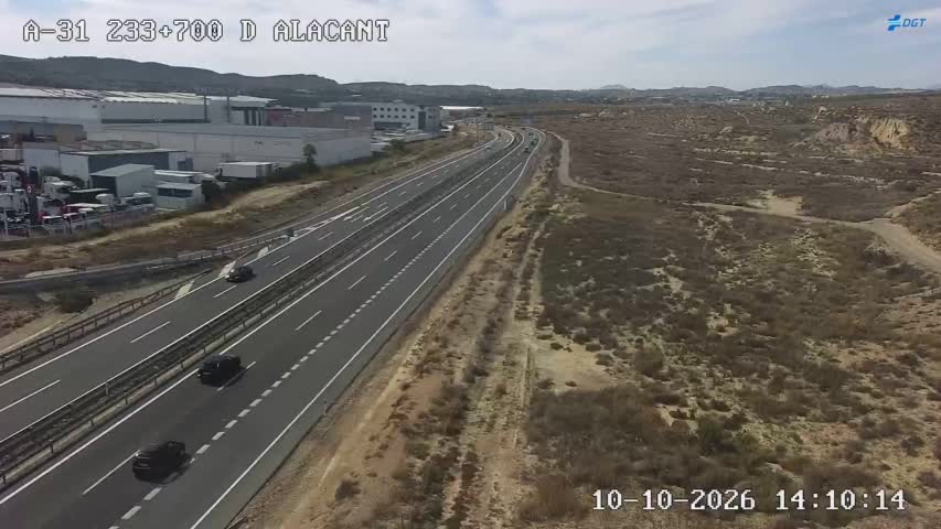 Cámara de tráfico en la A-31, km 233.7