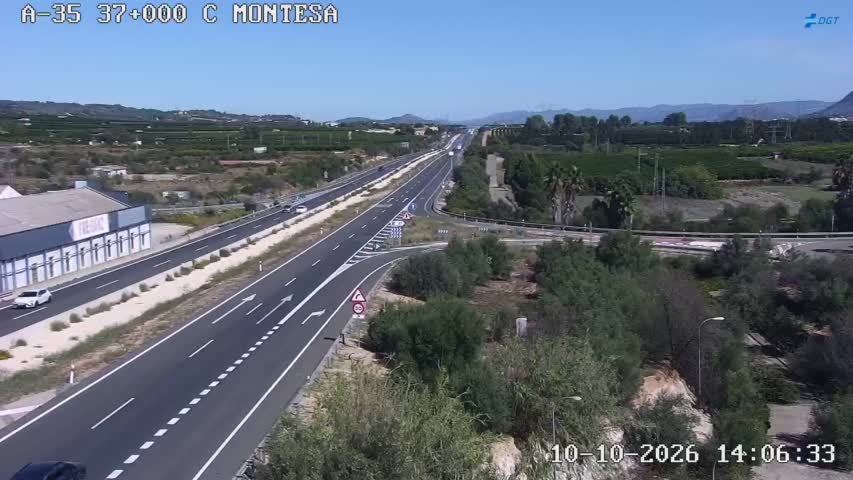 Cámara de tráfico en la A-35, km 37.0