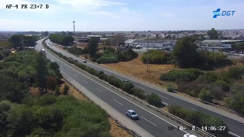 Cámara de tráfico en la AP-4, km 23.7