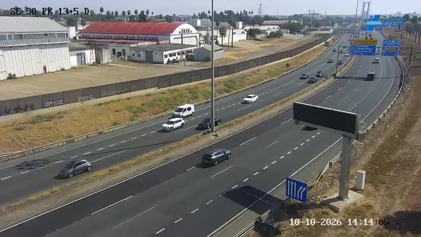 Cámara de tráfico en la SE-30, km 13.5