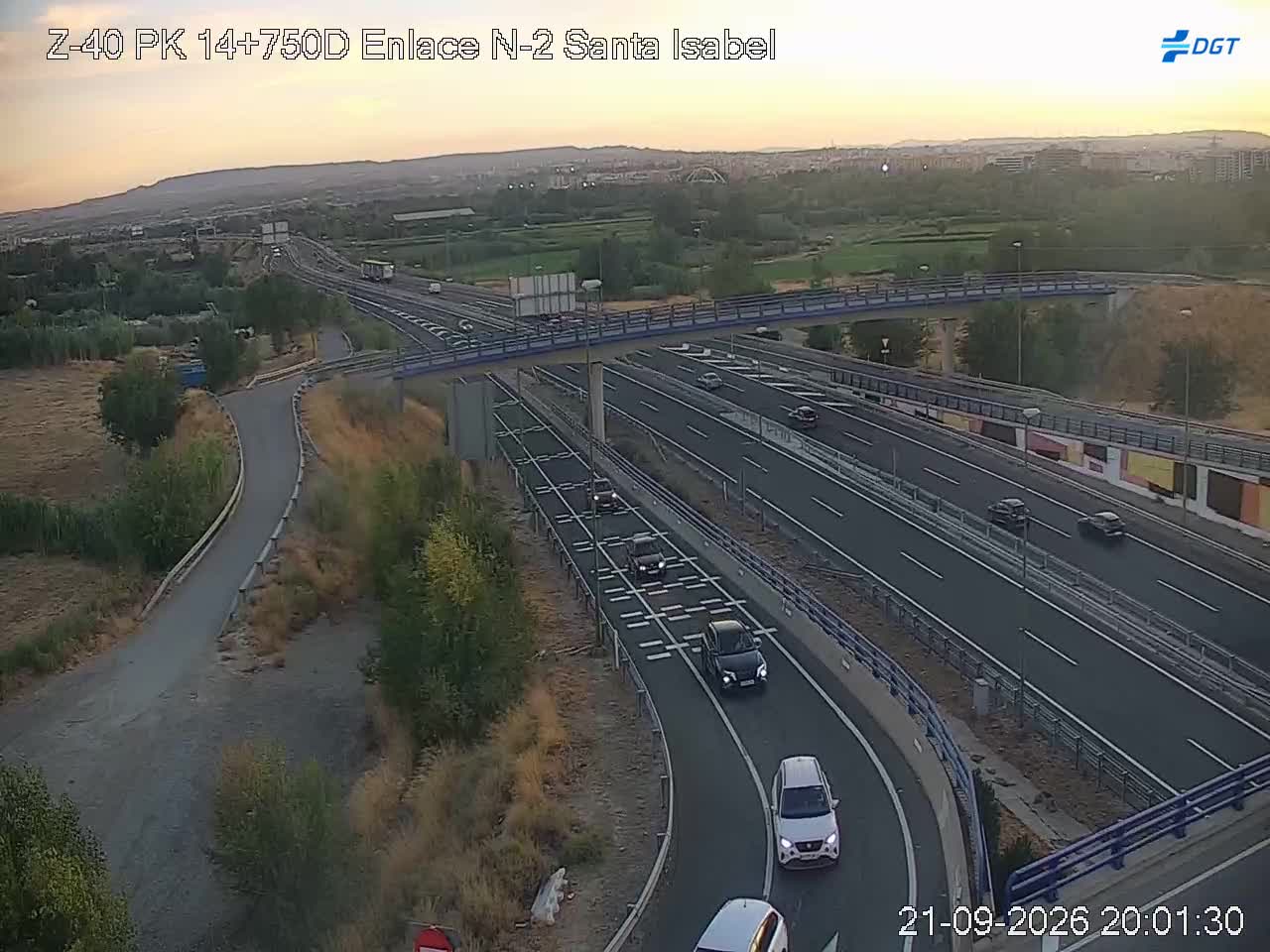 Imagen cámara Z-40 Zaragoza Kilómetro 14,75