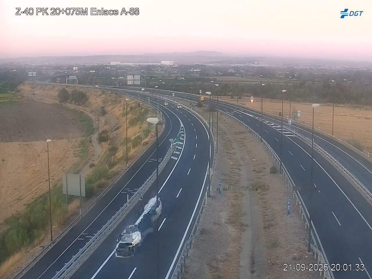 Imagen cámara Z-40 Zaragoza Kilómetro 20,075