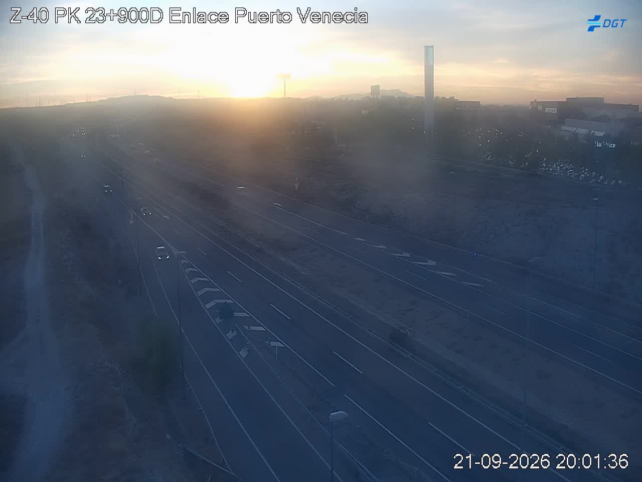 Imagen cámara Z-40 Zaragoza Kilómetro 23,9