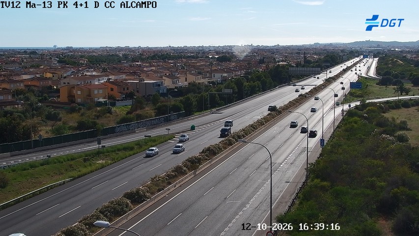 Cámara de tráfico en la MA-13, km 4.1