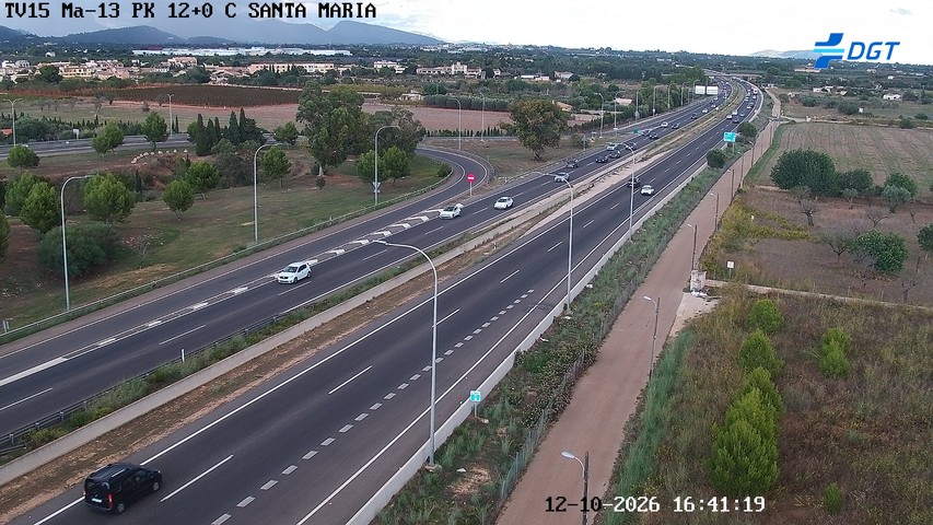 Cámara de tráfico en la MA-13, km 12.0