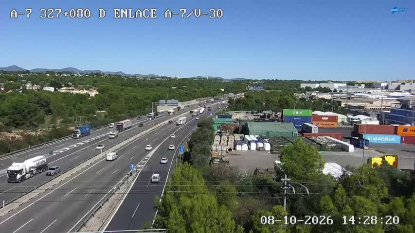 Cámara de tráfico en la A-7, km 327.0