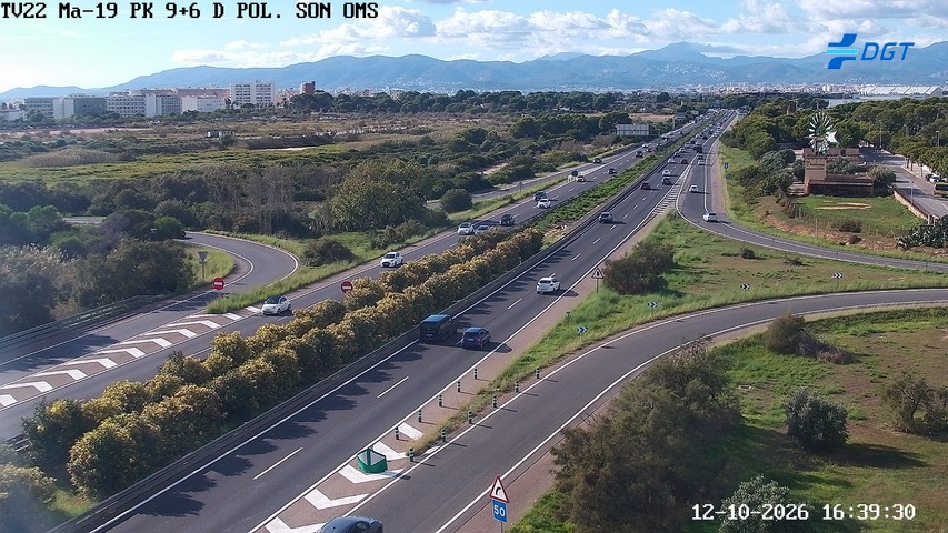 Cámara de tráfico en la MA-19, km 9.6