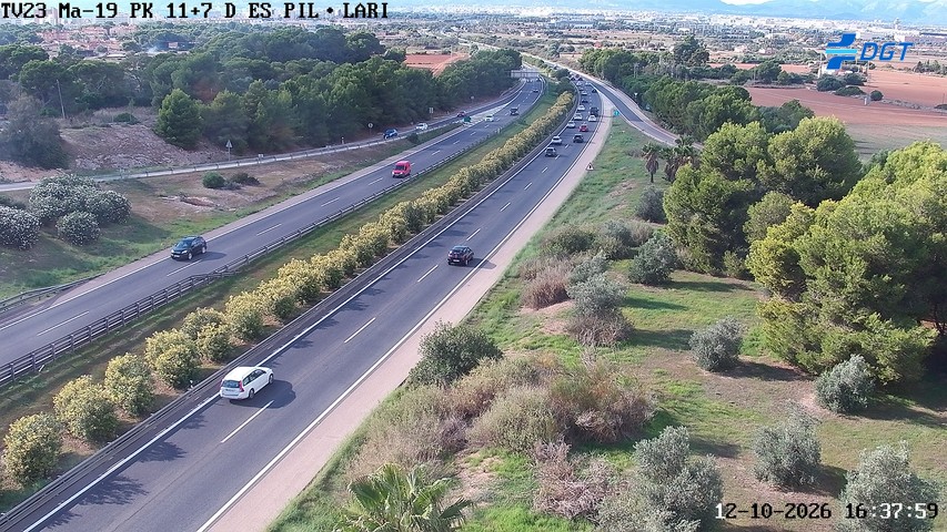 Cámara de tráfico en la MA-19, km 11.7