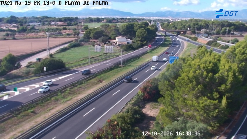 Cámara de tráfico en la MA-19, km 13.0