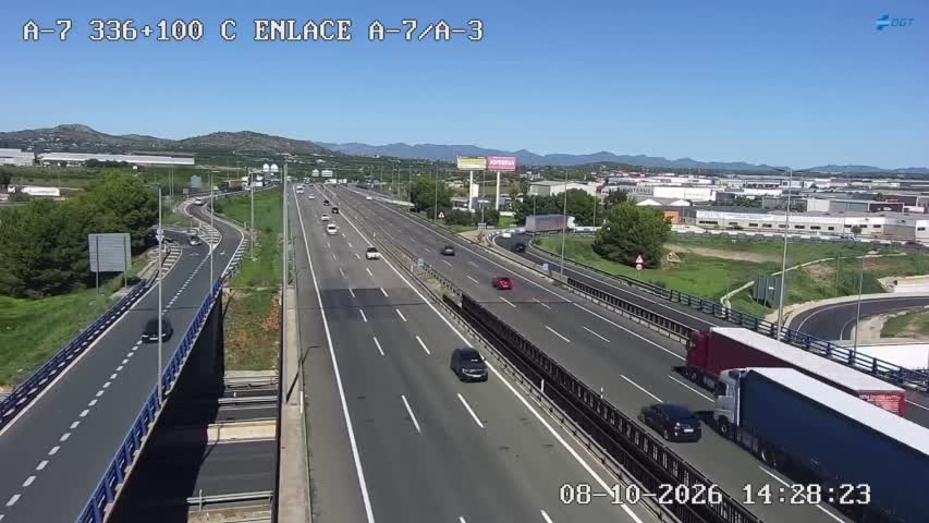 Cámara de tráfico en la A-7, km 336.1