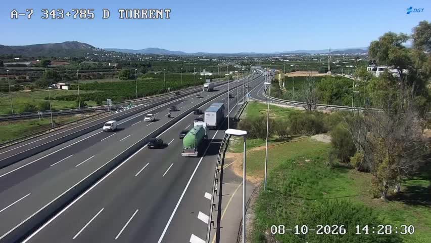 Cámara de tráfico en la A-7, km 343.785