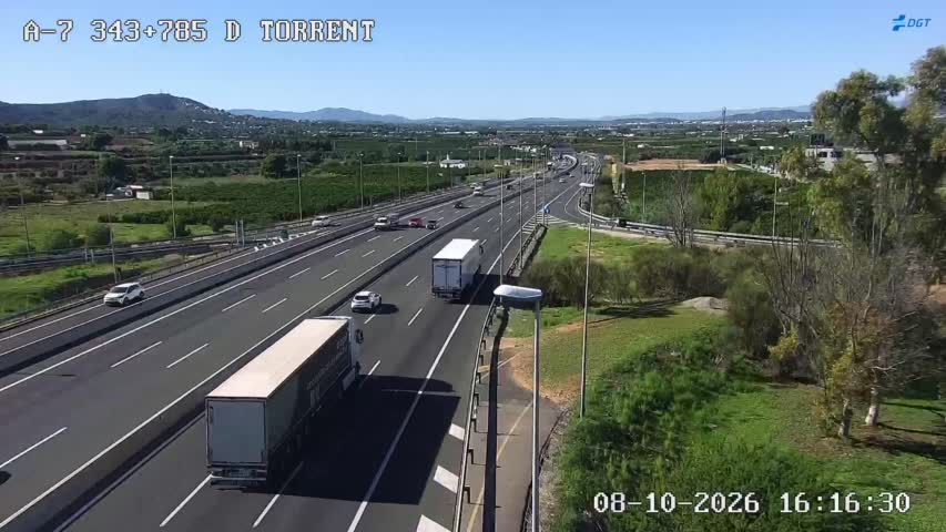 Cámara de tráfico en la A-7, km 343.785