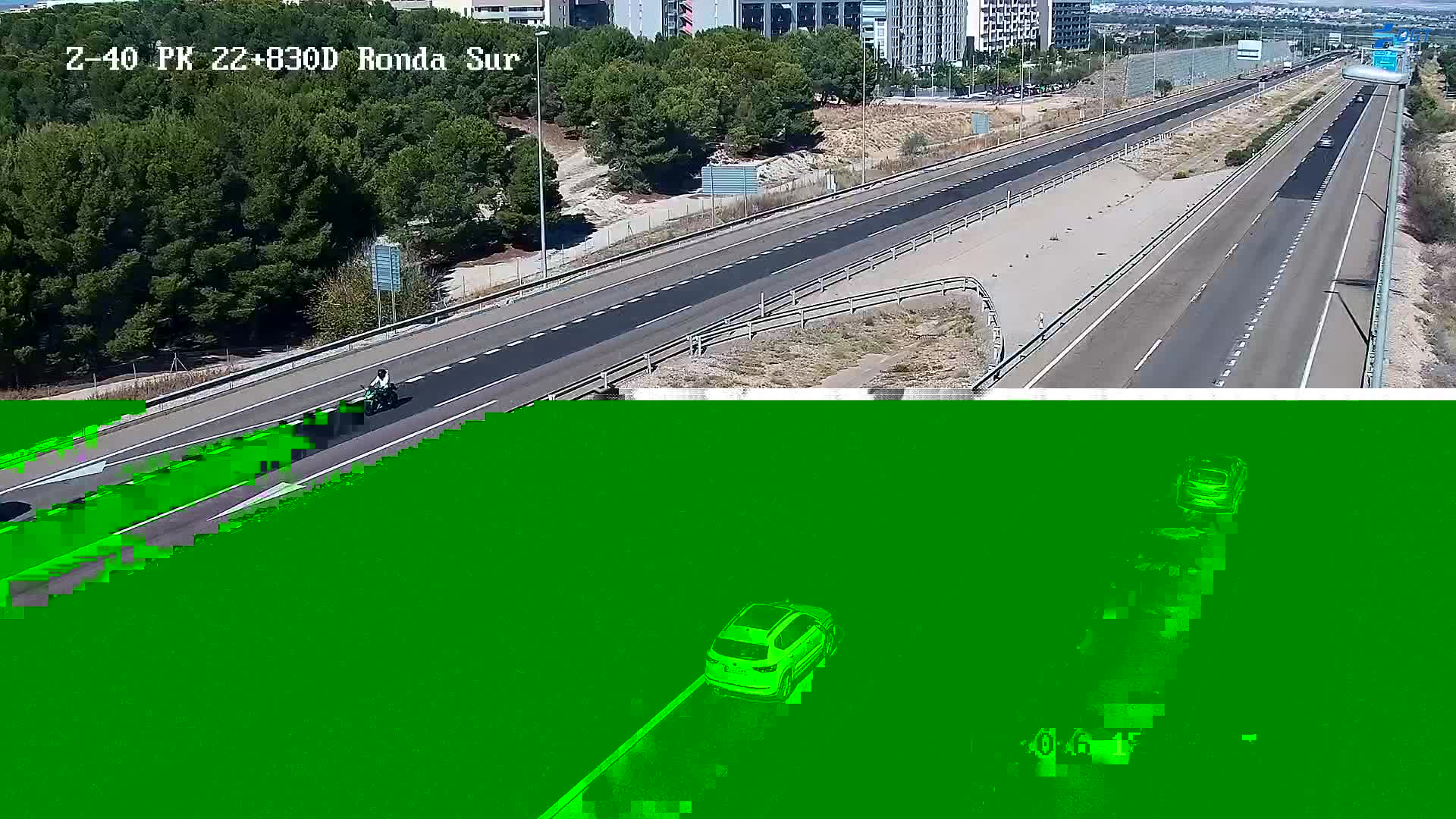 Cámara de tráfico en la Z-40, km 22.83