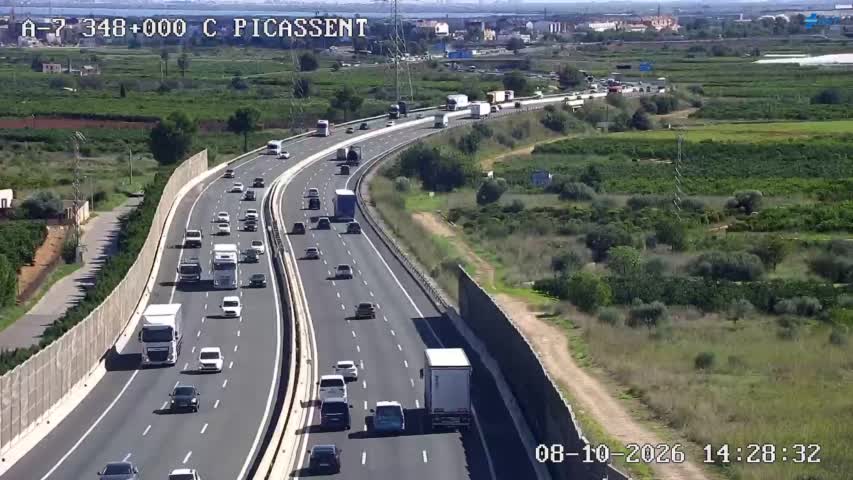 Cámara de tráfico en la A-7, km 348.0