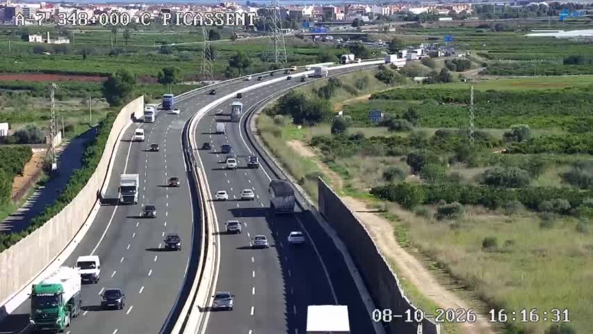 Cámara de tráfico en la A-7, km 348.0