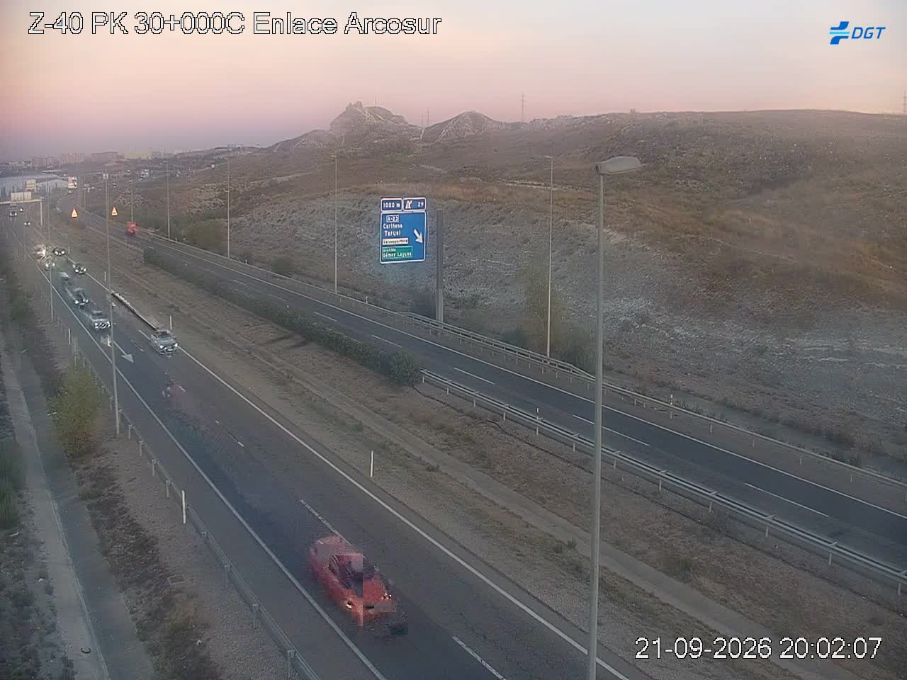 Imagen cámara Z-40 Zaragoza Kilómetro 30,0