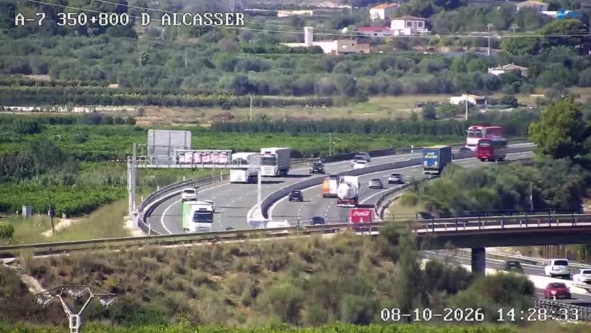 Cámara de tráfico en la A-7, km 350.8