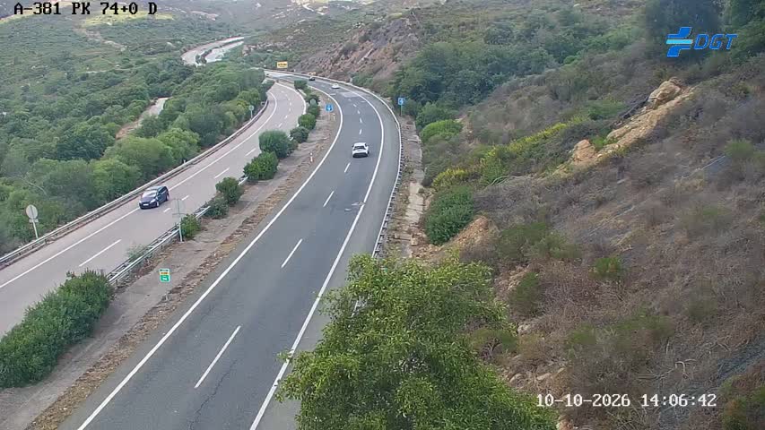 Cámara de tráfico en la A-381, km 74.0