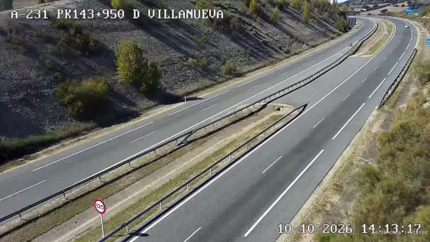 Cámara de tráfico en la A-231, km 143.95