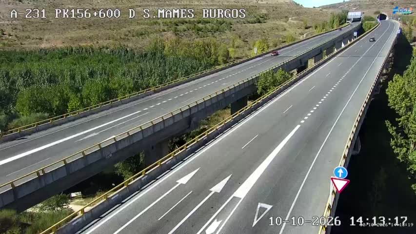 Cámara de tráfico en la A-231, km 156.6