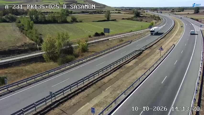 Cámara de tráfico en la A-231, km 135.025