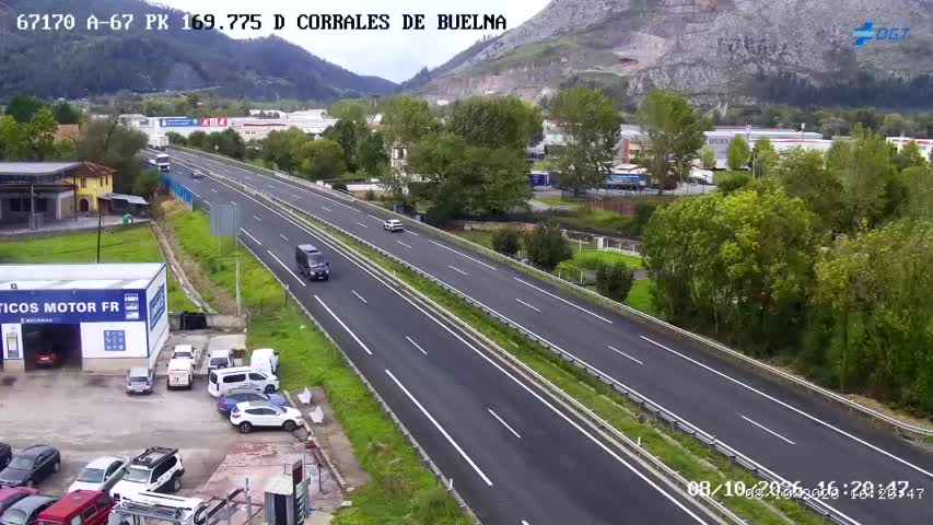 Cámara de tráfico en la A-67, km 169.775