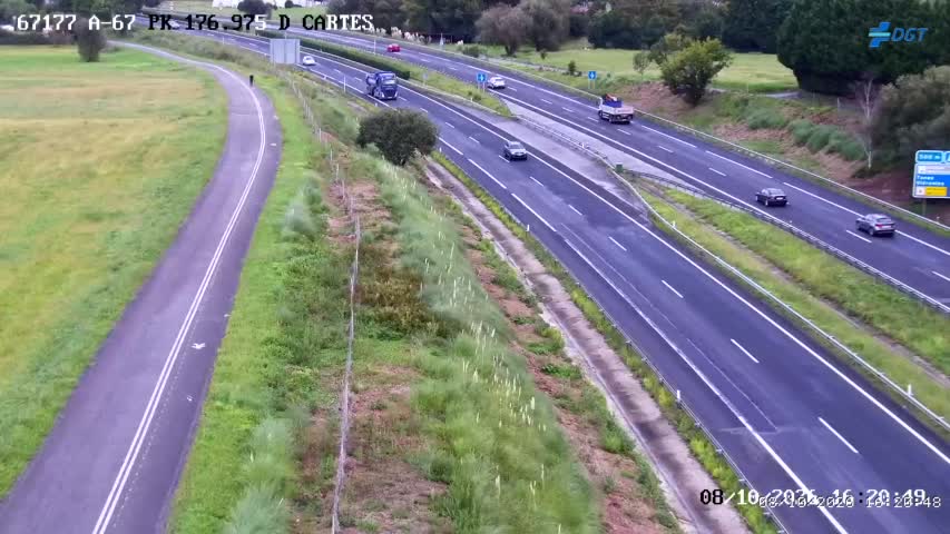 Cámara de tráfico en la A-67, km 176.975