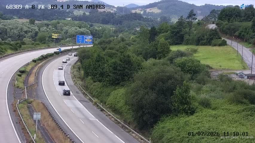 Cámara A-8 Asturias Km 389,4