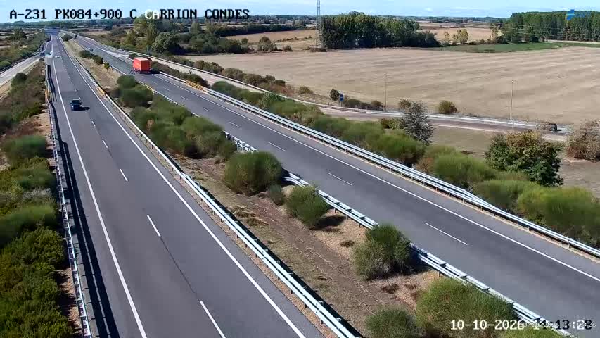 Cámara de tráfico en la A-231, km 84.9