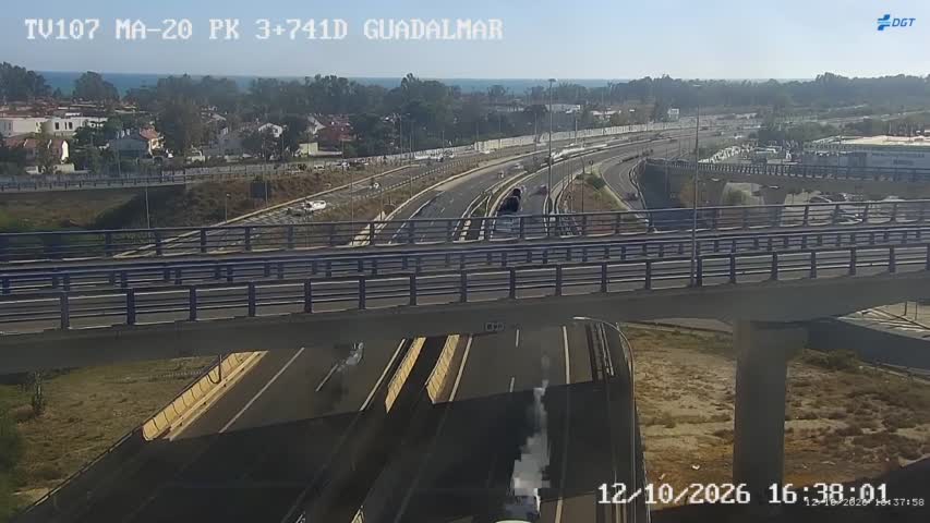 Cámara de tráfico en la MA-20, km 3.741