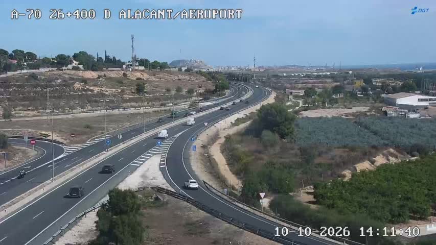 Cámara de tráfico en la A-70, km 26.4
