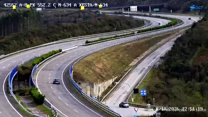 Cámara de tráfico en la A-8, km 552.2