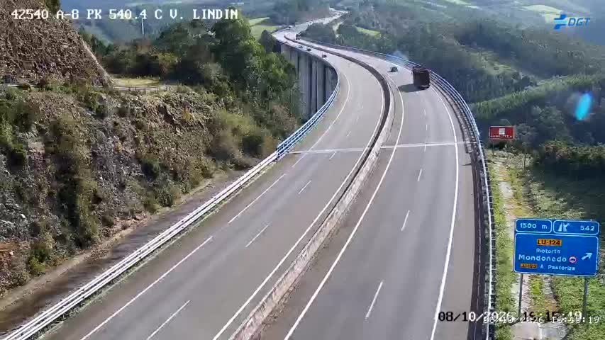 Cámara de tráfico en la A-8, km 540.4