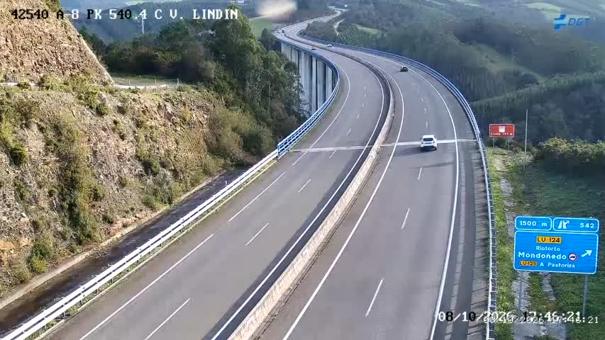 Cámara de tráfico en la A-8, km 540.4
