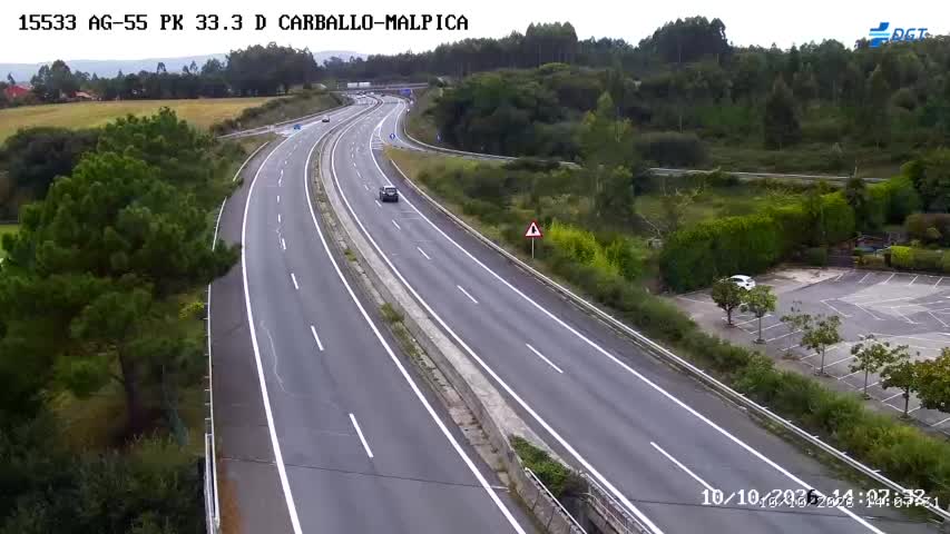 Cámara de tráfico en la AG-55, km 33.275