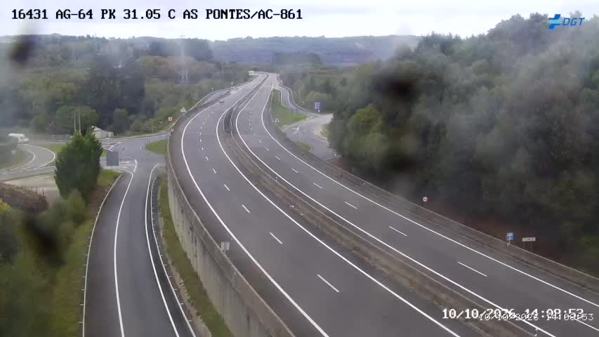 Cámara de tráfico en la AG-64, km 31.05