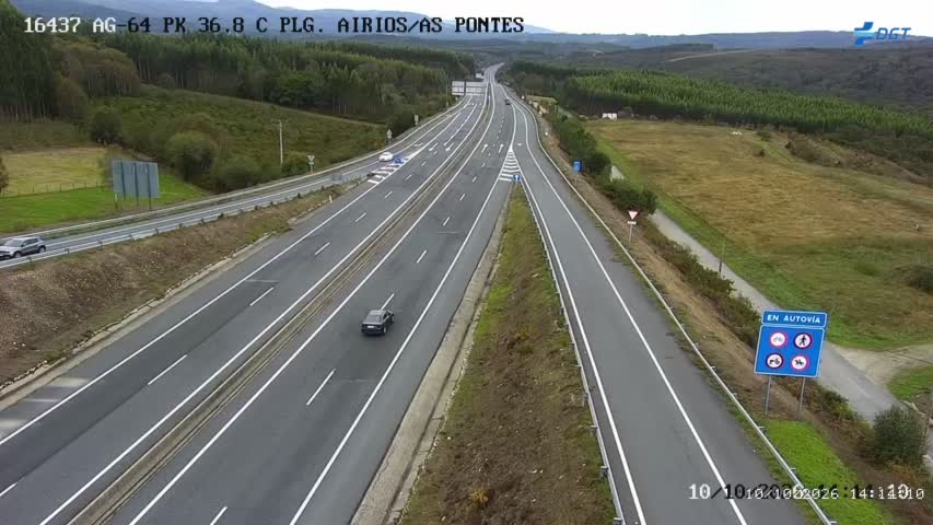Cámara de tráfico en la AG-64, km 36.8