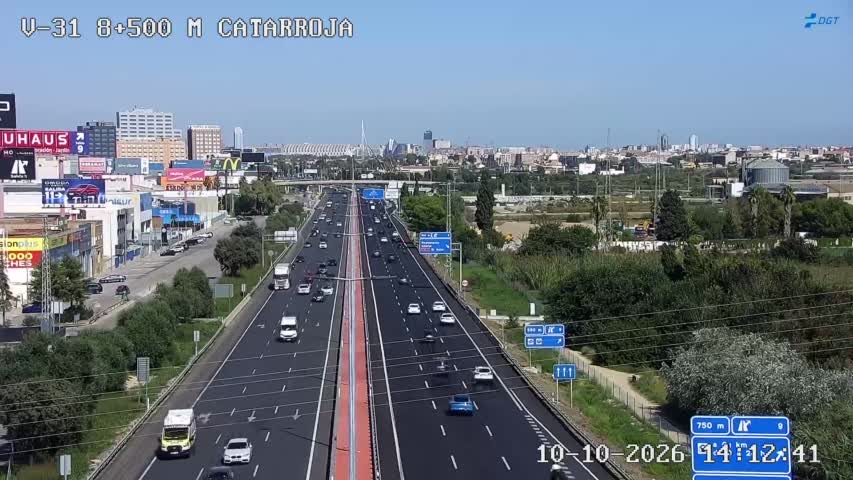 Cámara de tráfico en la V-31, km 8.5