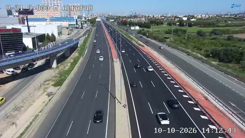 Cámara de tráfico en la V-31, km 9.8
