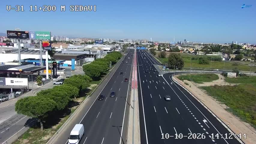 Cámara de tráfico en la V-31, km 11.2