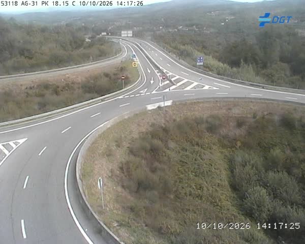Cámara de tráfico en la AG-31, km 18.15