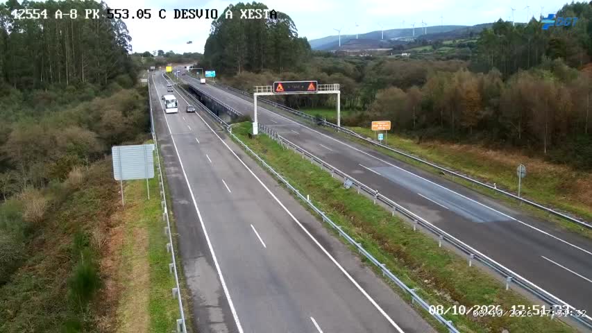 Cámara de tráfico en la A-8, km 553.05