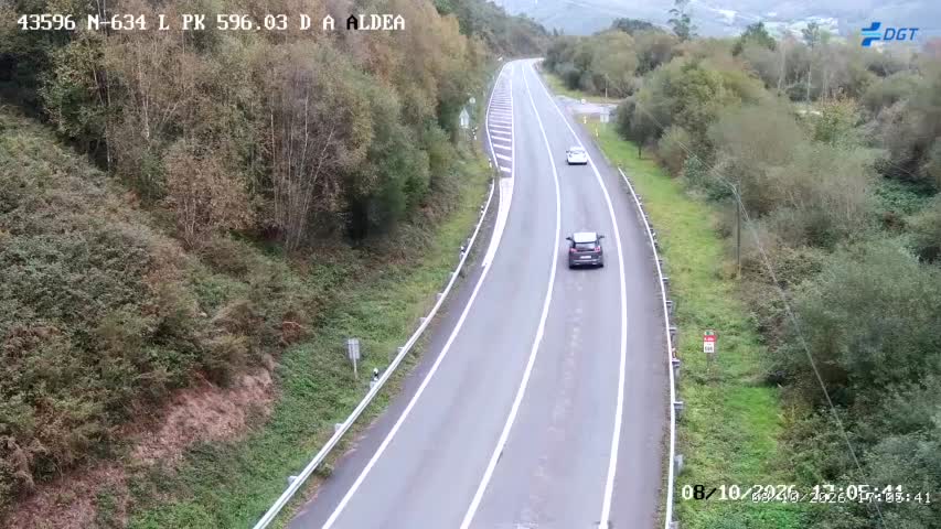 Cámara de tráfico en la N-634, km 596.03