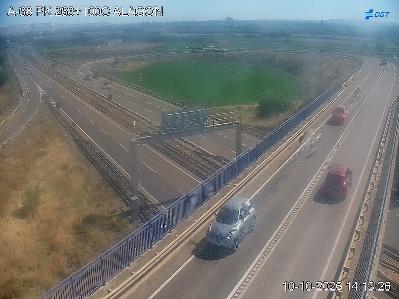 Cámara de tráfico en la A-68, km 263.1