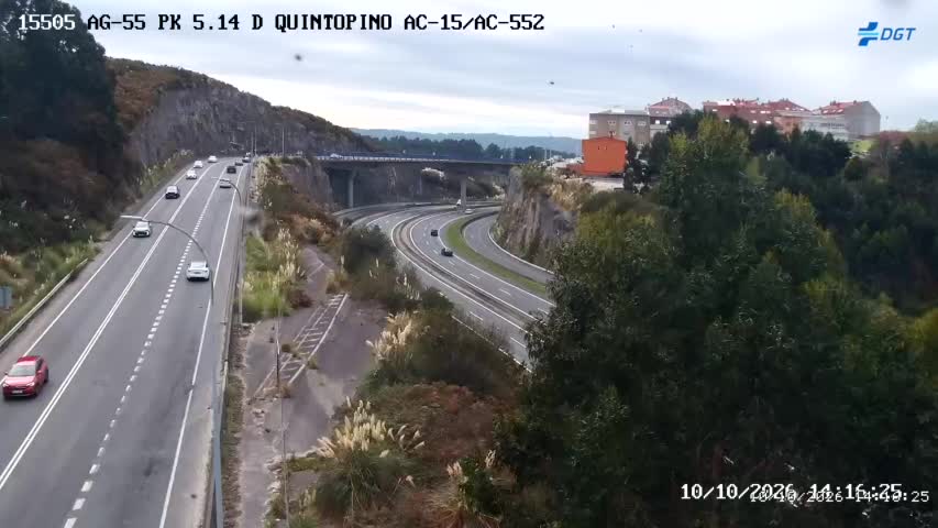 Cámara de tráfico en la AG-55, km 5.14