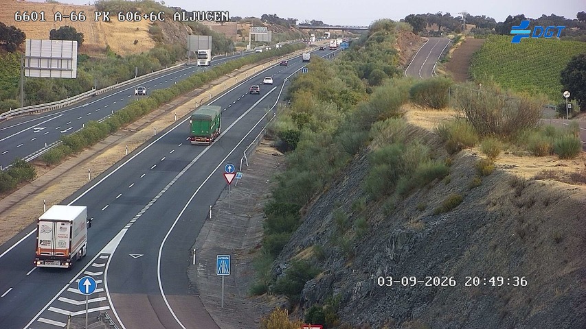 Cámara de tráfico A-66 Badajoz KM 606,65