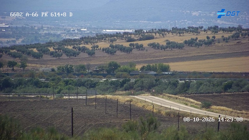 Cámara de tráfico en la A-66, km 614.87