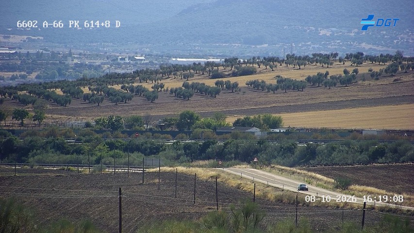 Cámara de tráfico en la A-66, km 614.87