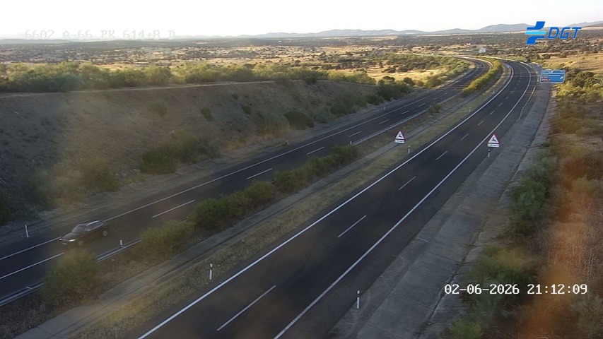 Cámara de tráfico A-66 Badajoz KM 614,87