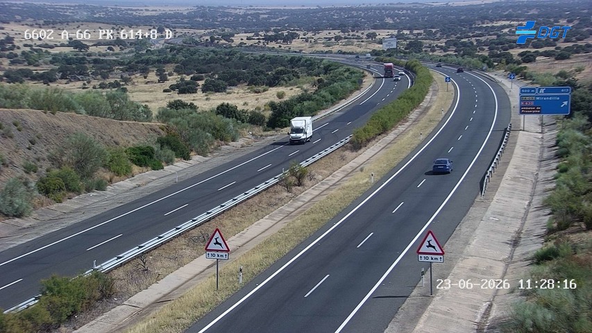 Cámara de tráfico A-66 Badajoz KM 614,87